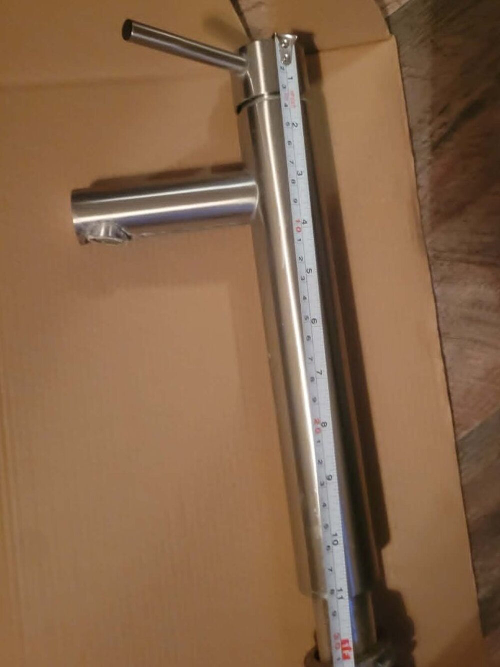 VIGO Chrome Vessel Sink Faucet and pop up drain.